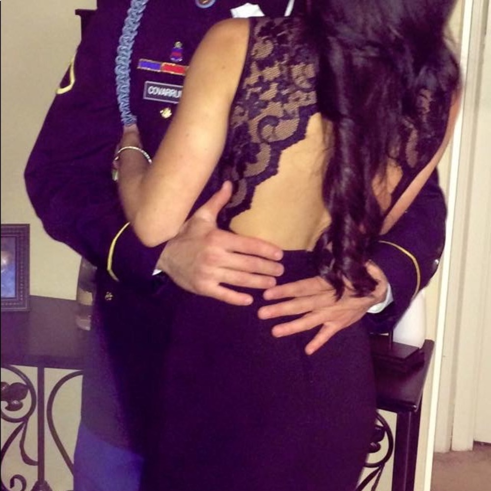 Open back homecoming dress